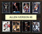 Allen Iverson 8 Card Plaque Donruss Hoops Fleer Topps 2025 2024 Philadelphia 76ers