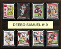Deebo Samuel 8 Card Plaque Donruss Fleer Topps 2023 2024 San Francisco 49ers