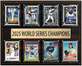 Los Angeles Dodgers 2025 World Series Plaque 8 Cards Topps Bowman Ohtani Freeman Betts