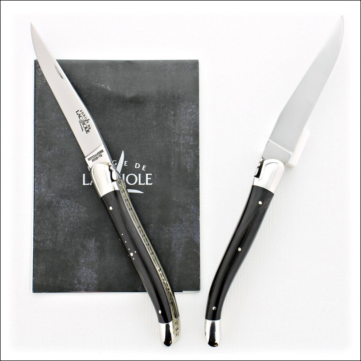 12 cm Carvé Boraldes Series - Dark Horn Tip Handle - Shiny