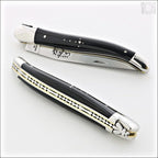 12 cm Carvé Boraldes Series - Dark Horn Tip Handle - Shiny