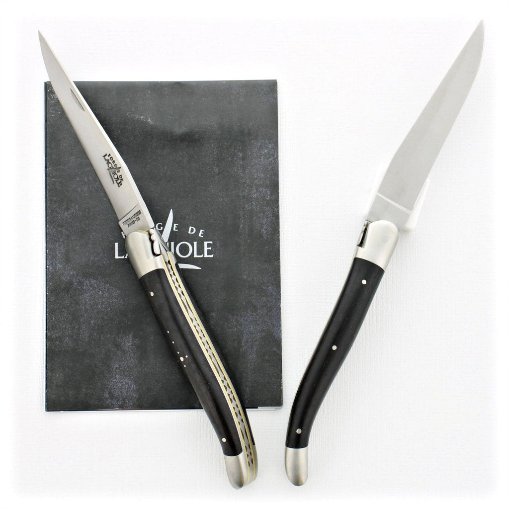 12 cm Carvé Boraldes Series - Ebony Handle - Satin