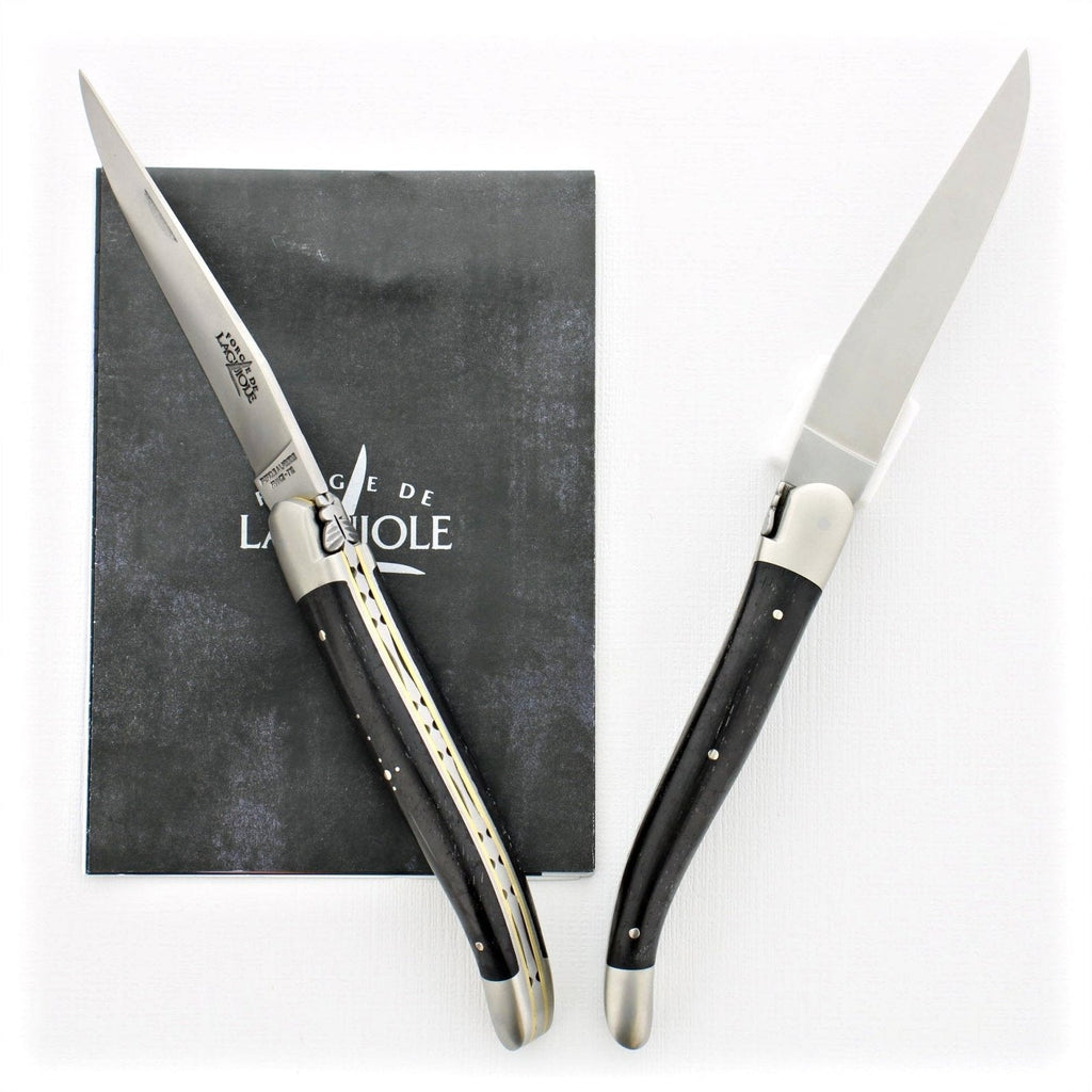 12 cm Carvé Cascades Series - Ebony Handle - Satin