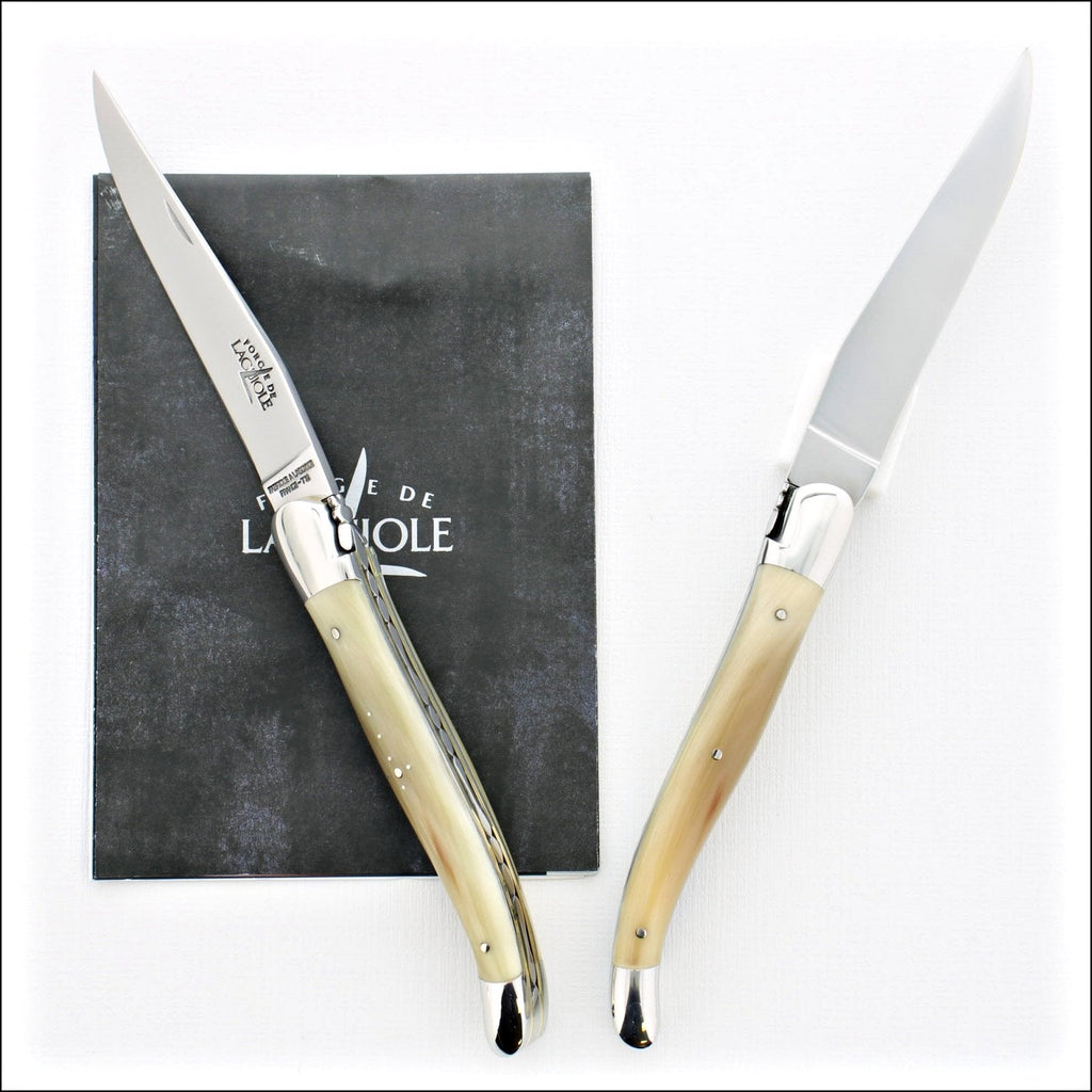 12 cm Carvé Cascades Series - Light Horn Tip Handle - Shiny