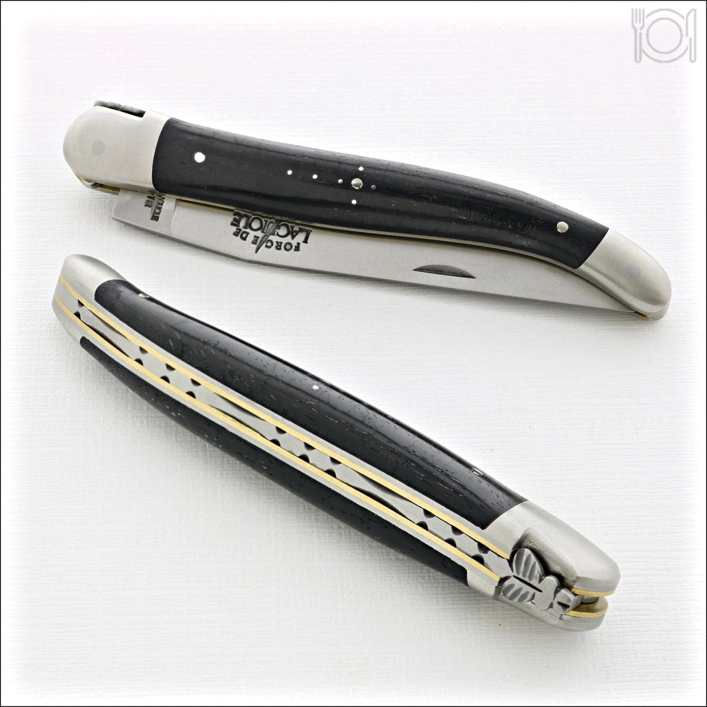 12 cm Carvé Source Series - Ebony Handle - Satin