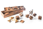 12 Wooden Mechanical Puzzle Set - Escape Room Brain Teaser Gift Box