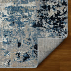 Sevita Distressed Abstract // Blue + Beige