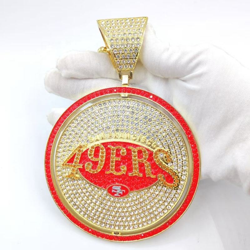 Rotating Sports Team Logo Pendant Necklace –  Perfect Gifts for True Fans