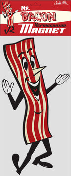 Mr. Bacon Jumbo Fridge Magnet – Ultimate Bacon Lover's Kitchen & Car Decor 🥓