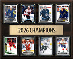 2026 Olympics TEAM USA Gold Medal Championship Plaque 12" x 15" Eight-Card Plaque Matthews Hughes Tkachuk