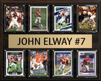 John Elway 7 8 Card Plaque Donruss Fleer Topps 2023 2024 Denver Broncos