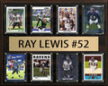 Ray Lewis 8 Card Plaque Donruss Fleer Topps 2023 2024 Baltimore Ravens