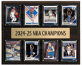 OKC Thunder Championship Plaque 8 Cards Shai Gilgeous-Alexander Chet Holmgren