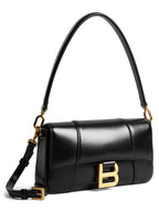 Balenciaga Hourglass Lamb Leather Shoulder Bag
