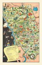 Vintage Map of Sonoma County, California 1951