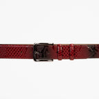 The Milano Red Leather Belt Limited Edition