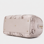 The Velar Nutural  Hand-Painted Python Leather Weekender Bag
