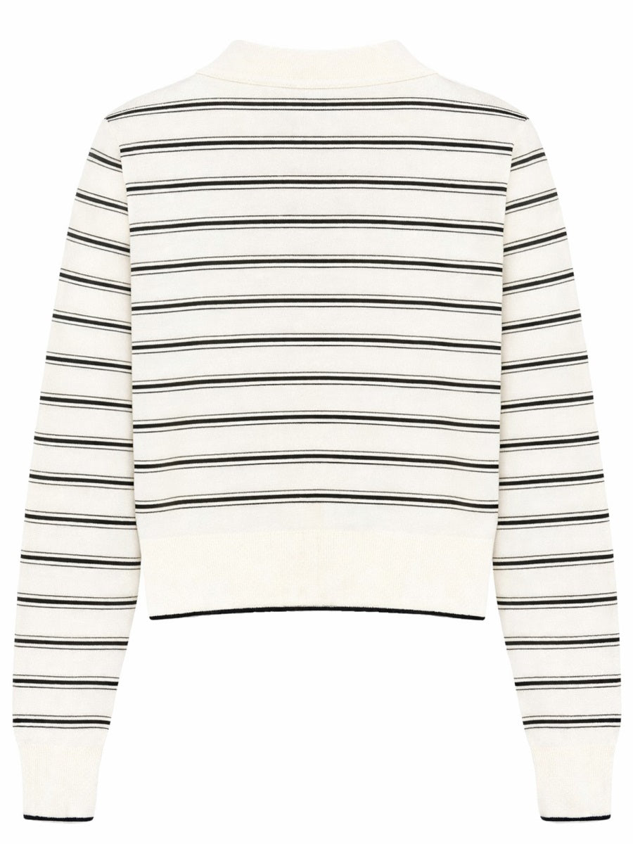 Cardigan With Polo Collar