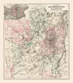 Vintage Adirondacks Map 1894