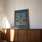 Taco Humor Wall Art Home Decor Art Print