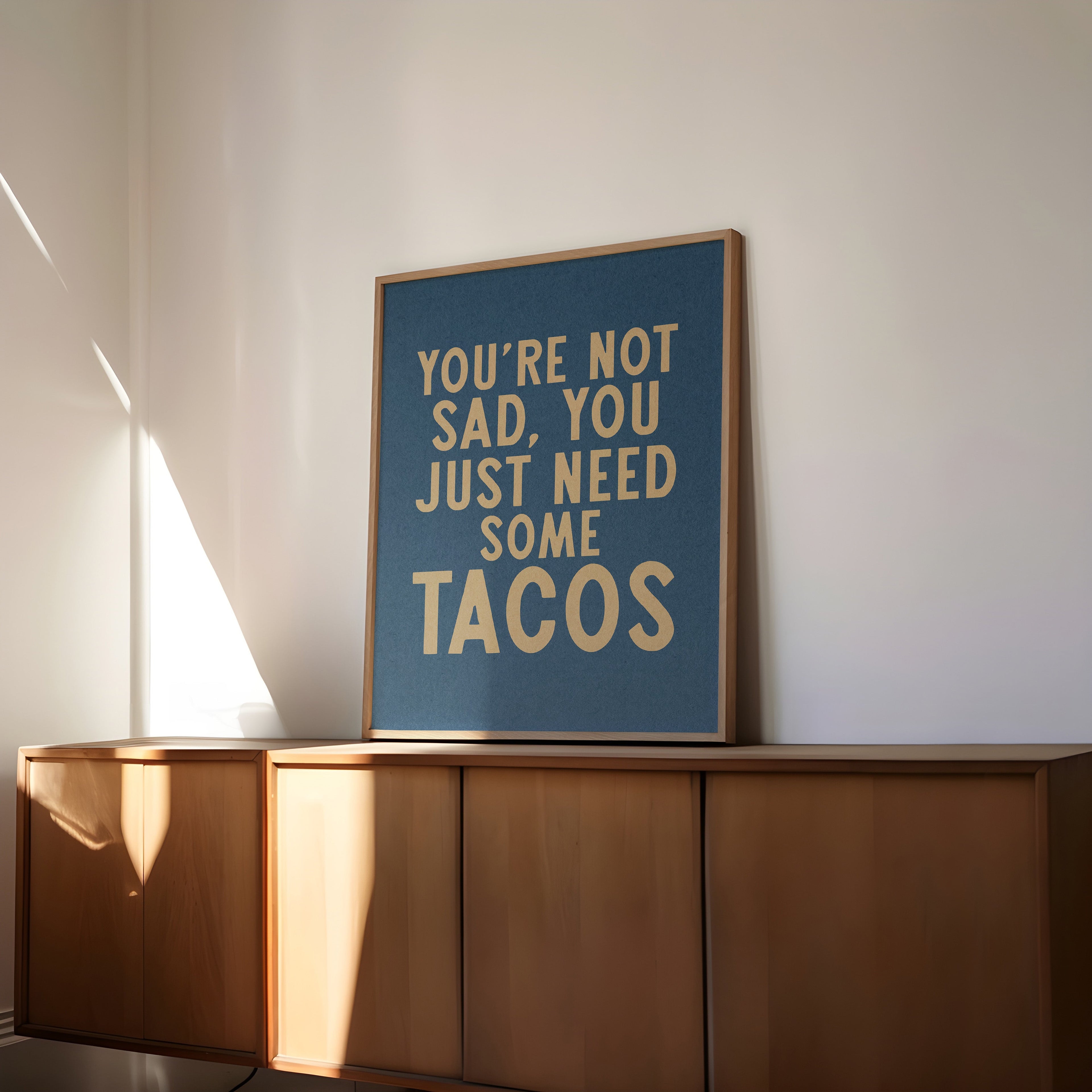Taco Humor Wall Art Home Decor Art Print