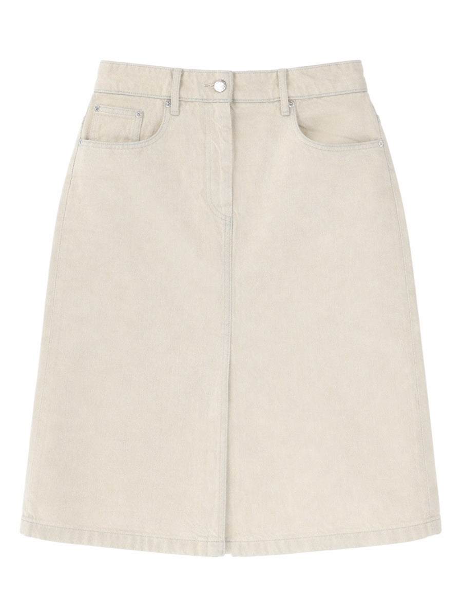 Denim Midi Skirt