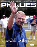 Harry Kalas HOF Signed/Inscribed 8x10 Magazine Cover Photo Phillies JSA 190317