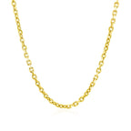 2.3mm 14k Yellow Gold Diamond Cut Cable Link Chain