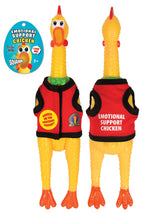 Emotional Support Squeaking Rubber Chicken – Stress Relief with Hilarious Squawk 🐔