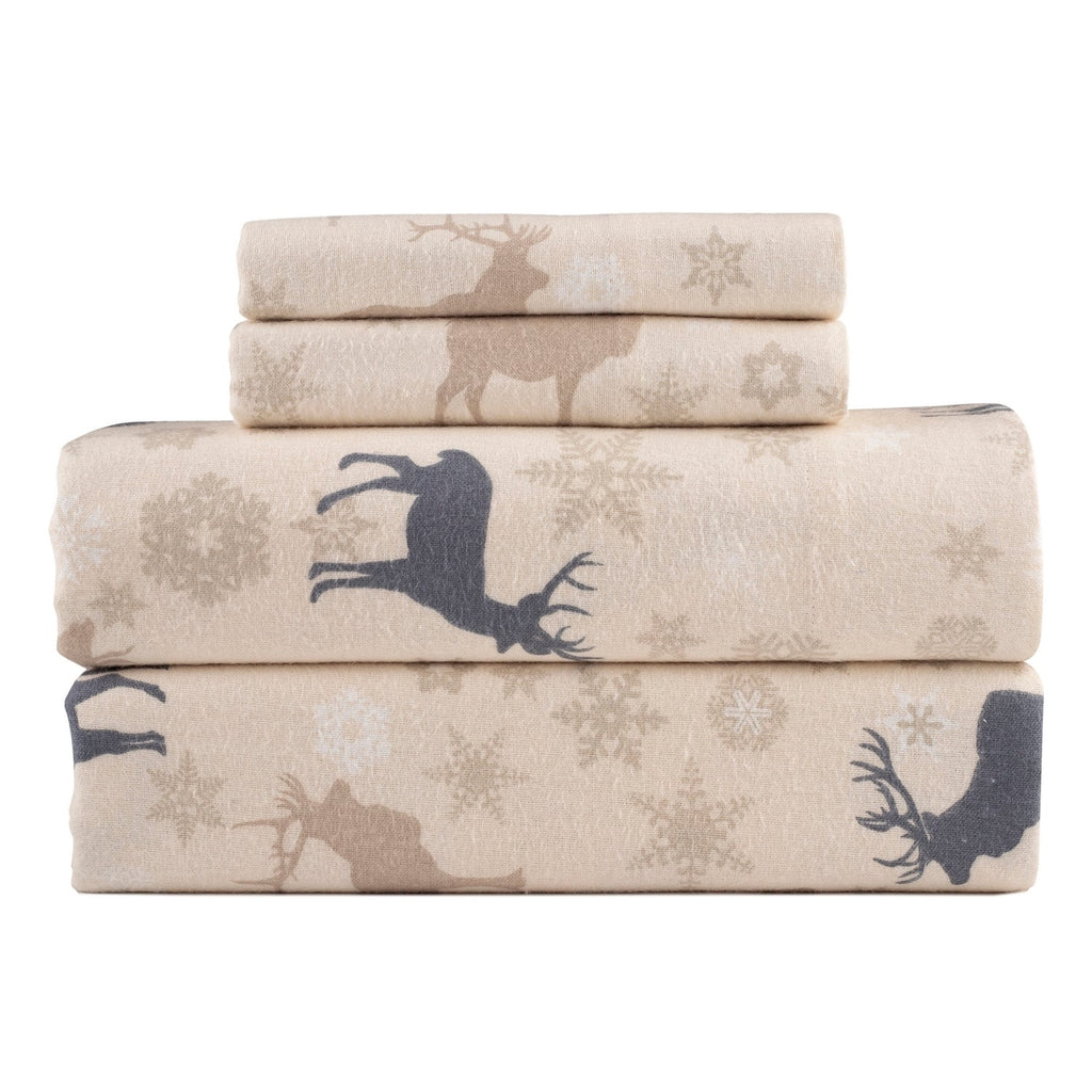 Kathy Ireland 100% Turkish Cotton Flannel Sheet Set