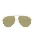 Aviator-Frame Metal Sunglasses