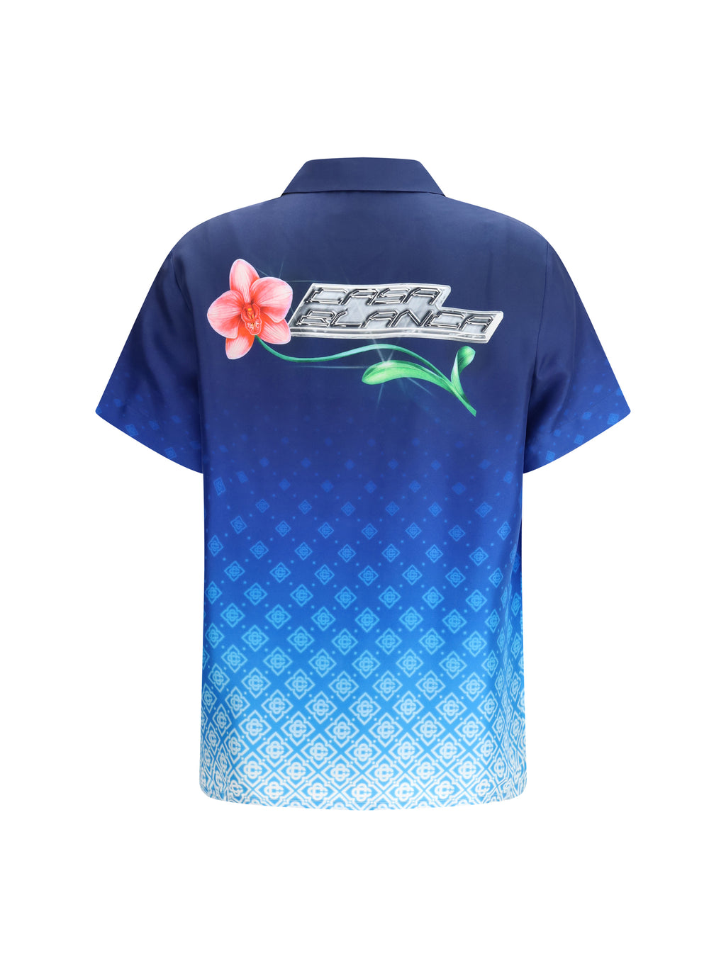 Silk Shirt Orchid Monogram