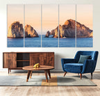 El Arco Wall Art Canvas Print, Framed Cabo San Lucas Ocean Arch Coastal Art