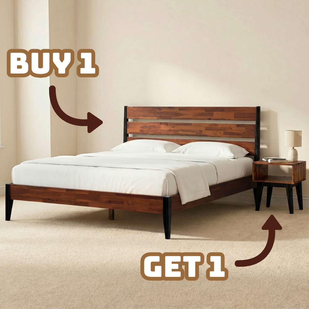 Emery Solid Wood Bed Frame