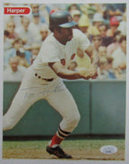 Tommy Harper Autographed Magazine Photo Boston Red Sox JSA