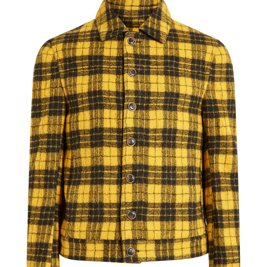 Btn Down Blouson With Sea // Canary