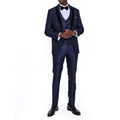 Myles Slim Fit 3-Piece Vested Tuxedo // Navy Blue