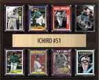 Ichiro Seattle Mariners Hall of Fame Fan Gift Plaque 12x15 8 Cards Topps, Bowman 2024 2025 2026