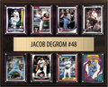 Jacob deGrom Texas Rangers Fan Gift Plaque 12x15 8 Cards Topps, Bowman 2024 2025 2026