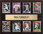 Trea Turner Philadelphia Phillies Fan Gift Plaque 12x15 8 Cards Topps, Bowman 2024 2025 2026