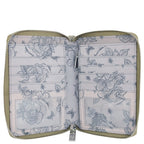 Wanderlust Luxe Fabric Passport Organizer Wristlet - 13011