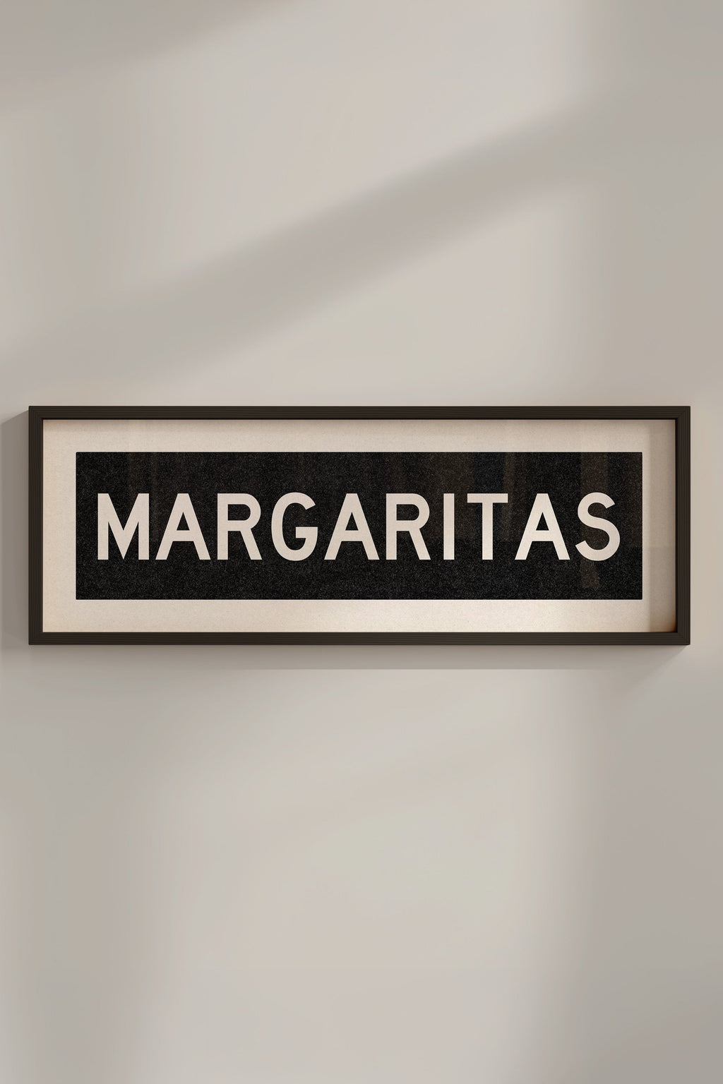Framed Margaritas Bus Scroll Sign