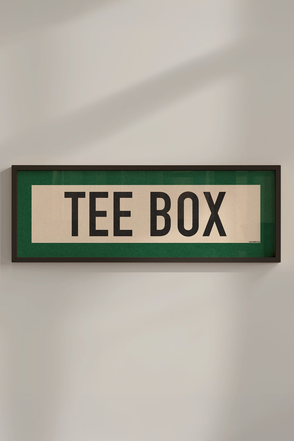 Framed Tee Box Golf Scroll Art