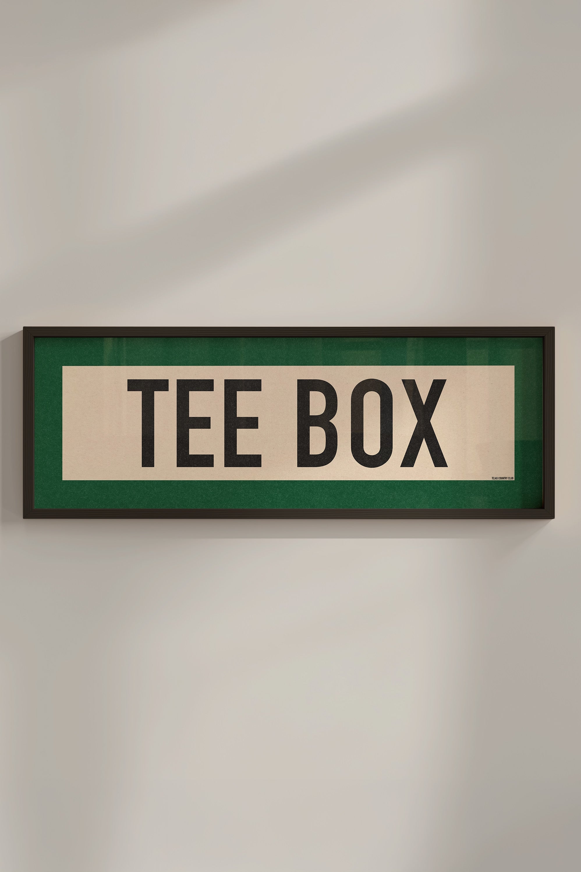 Framed Tee Box Golf Scroll Art