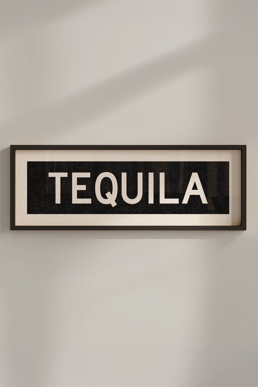 Framed Tequila Bus Scroll Sign