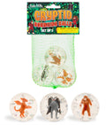 3-pk Cryptid Rubber Bouncing Balls - Bigfoot 🦶 Mothman 👀 & the Jersey Devil 😈