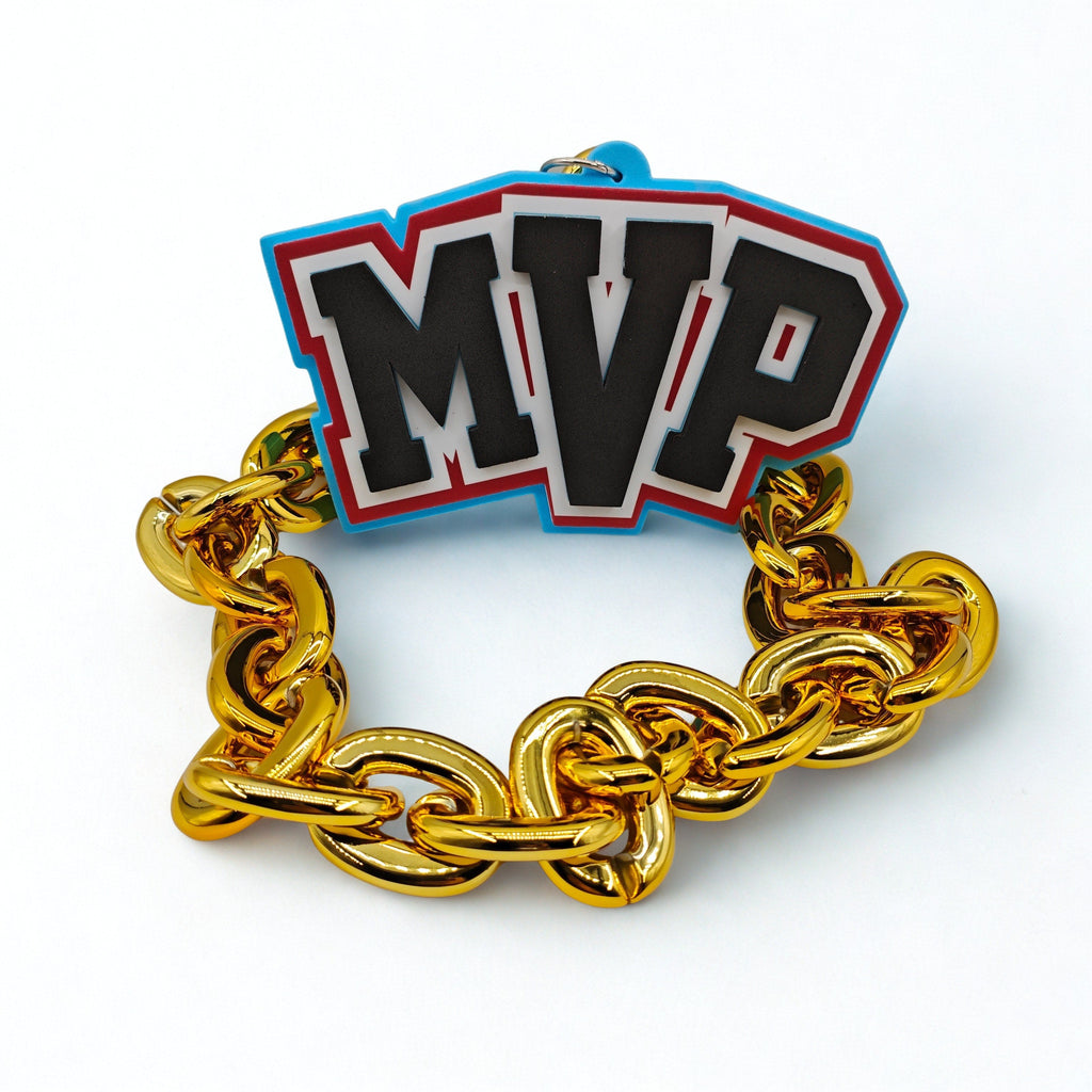 MVP & Champion EVA Fan Support Necklace – 30 Inch Game Day Sports Fan Gift