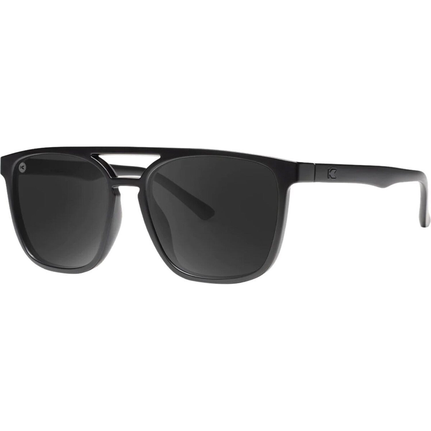 Brightsides Polarized Sunglasses // Matte Black On Black + Smoke