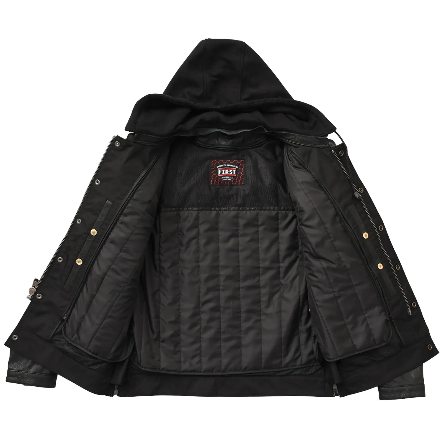 Nightstrike Men’s Motorcycle Leather Jacket