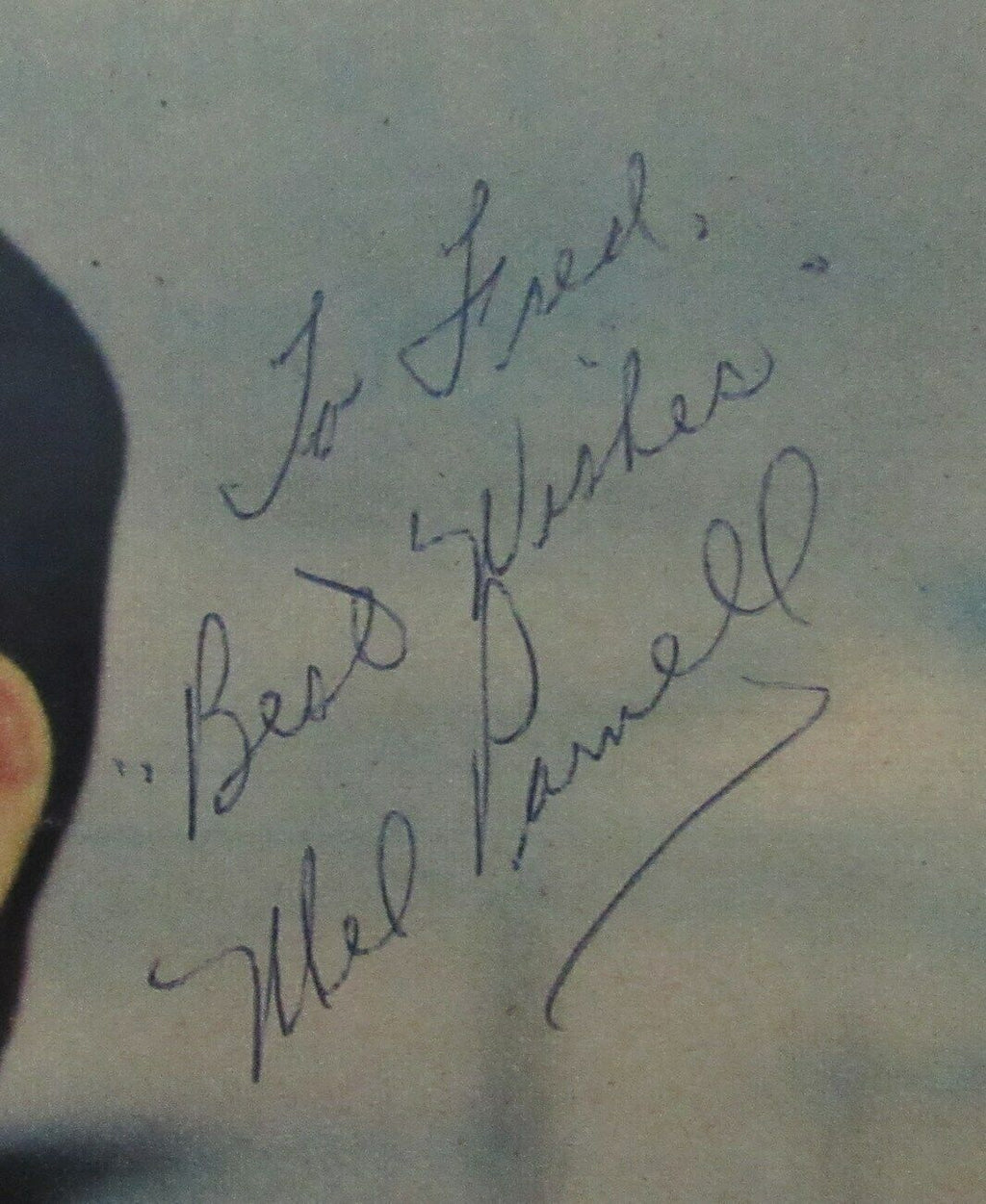 Mel Parnell Autographed Magazine Photo Boston Red Sox JSA